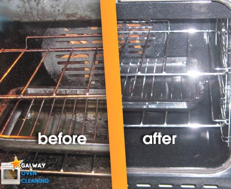 before and after oven cleaning galway